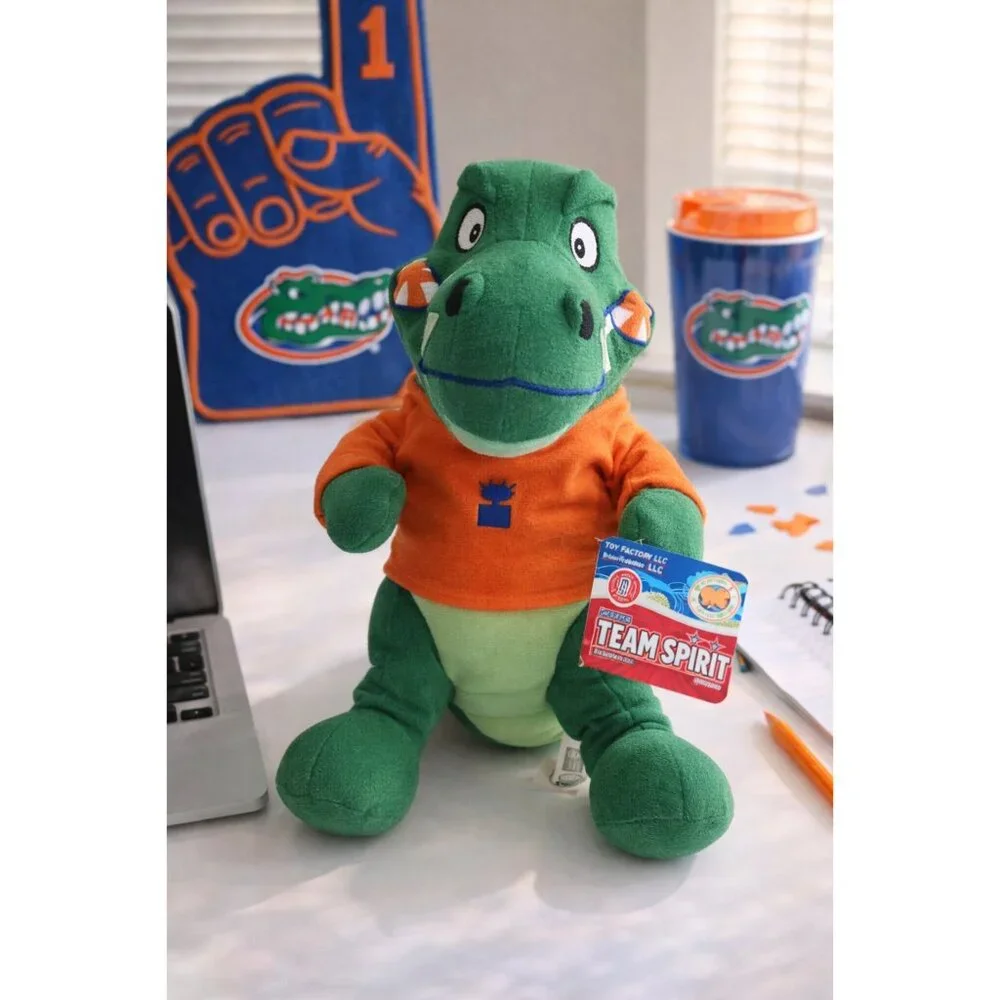 Florida Gators Mascot Plush 12” Team Spirit Toy Factory LLC NWT Collegiate Licen